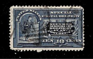 [SOLD] US 1893 Sc#  E 4 -10 Cent Special Delivery USED Light Cancel 