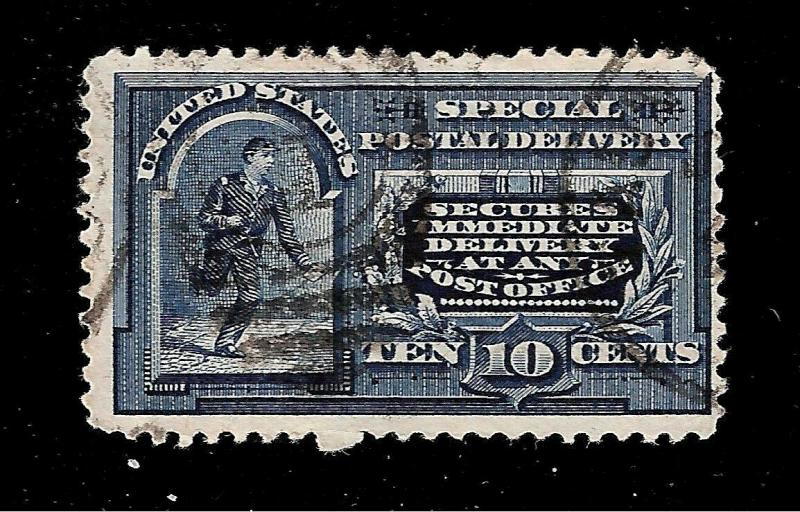 [SOLD] US 1893 Sc#  E 4 -10 Cent Special Delivery USED Light Cancel 