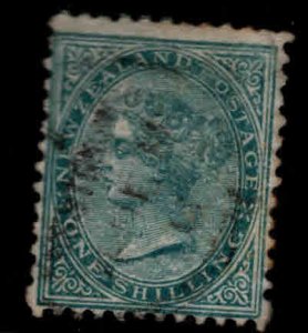 New Zealand Scott 56 Used wmk 62 1874 stamp CV $ 52.50