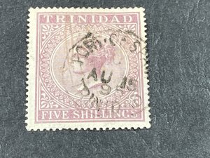 TRINIDAD # 57-USED---SINGLE---CLARET---1876