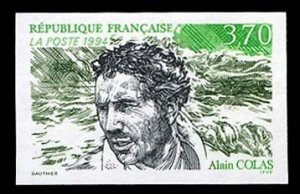 France, 1950-Present #2447 (YT 2913) Cat€28, 1994 Alain Colas, imperf. sing...