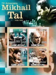 Guinea 2011 MNH - 75th Anniversary of Mikhail Tal (Chess). Mi 5318-5321