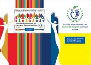 Central Africa - 2020 Family Remittances - Stamp Souvenir Sheet - CA200531b1