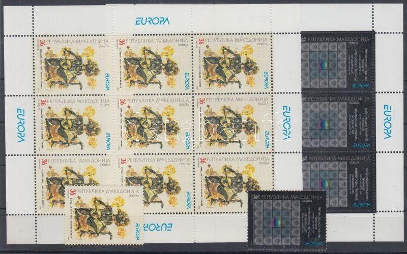 Makedonien stamp Europa CEPT Poster Art set+mini sheet pair 2003 MNH WS112866