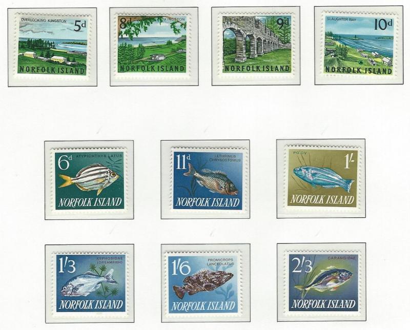 Norfolk Island    MNH SC# 49 - 60