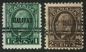 Canada Precancel HALIFAX 2-195, 2-196