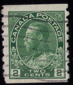 CANADA Sc128  2c GREEN perf 8 vert.F-VF