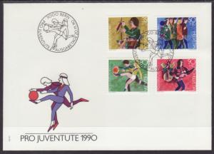 Switzerland B564-B567 Children U/A FDC