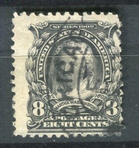 USA; 1900s early Presidential series issue used 8c. value, fair Postmark