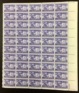 1026   General George S. Patton  MNH  3 cent Sheet of 50  1953