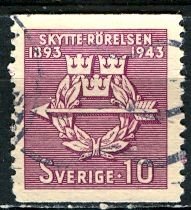 Sweden; 1943: Sc. # 342: O/Used Single Stamp