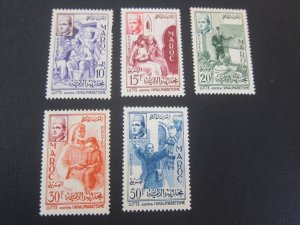 Morocco 1956 Sc 8-12 set MH