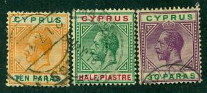 CYPRUS Sc. 49-51 - used, LH-HR!
