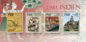 2013 TOGO  MNH. INDIAN ART  |  Y&T Code: 3028-3031  |  Michel Code: 4643-4646