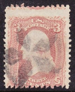 Scott 65, Used, 5-POINT ROSETTE Fancy Cancel