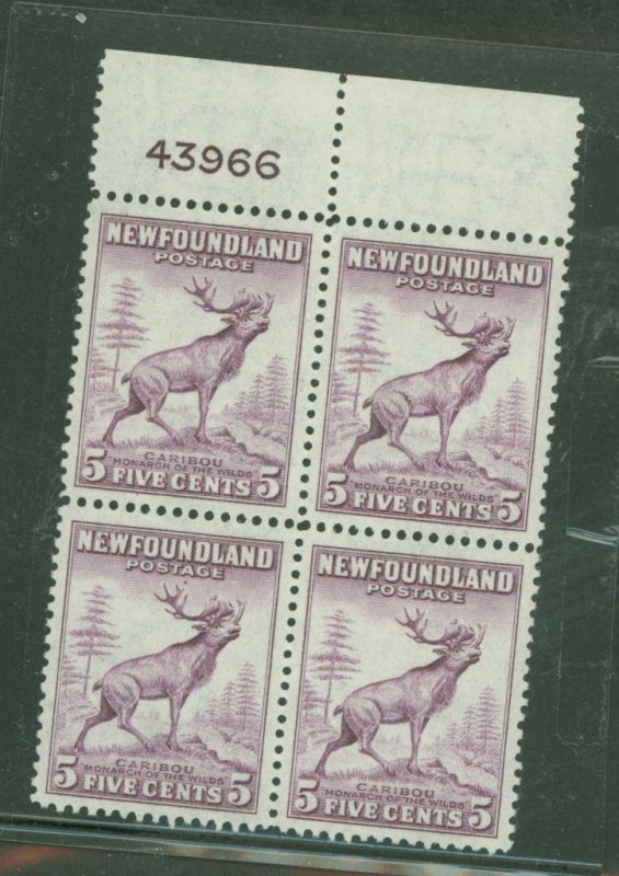 Newfoundland #190 Mint (NH) Plate Block