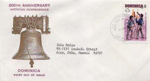 Dominica, First Day Cover, Americana