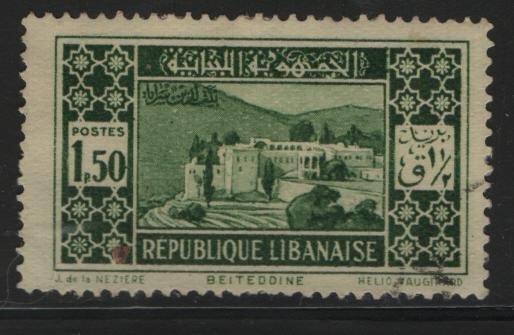 LEBANON, 122, USED, 1930-35, Beit-ed-Din palace