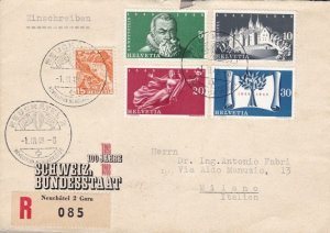 1948 SWITZERLAND, Zum. 281/284 on the title page