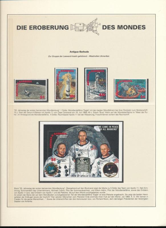 Antigua Barbuda Space Children Art Birds MNH 80+Items (Au13770