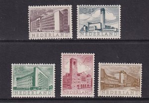 Netherlands   #B276-B280  MNH  1955   Cultural welfare  buildings