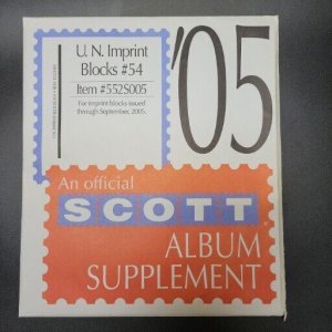 SCOTT U.N. Imprint Blocks #54 For Imprint Blocks Issued  Stamp Album Supplement