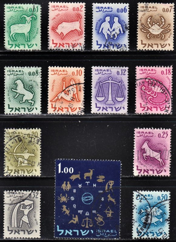 Israel Scott 190-202 complete set F to VF used.