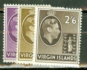 EM: Virgin Islands 76a, 77a, 79a-85a mint CV $80.75; scan shows only a few