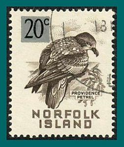 Norfolk Island 1966 Surcharge Solander's petrel, used  #78,SG67
