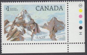 Canada - #934iv Glacier National Park, BABN Printing - MNH