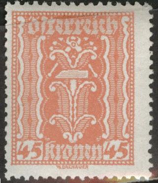 Austria Scott 263 MH* stamp from 1922-24 set