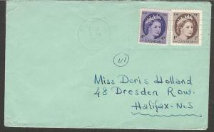 1958 Wilding Issue Cover. Scott 337 & 340