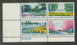 1368a MNH Plate Block 