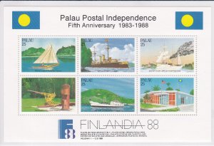 Palau # 196, FINLANDIA 88, Philatelic Exhibition, NH, 1/2 Cat.