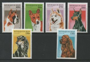 Thematic Stamps Animals - BENIN 1997 DOGS 6v 1490/5 mint