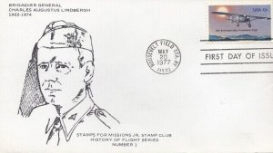 1710 13c CHARLES LINDBERGH - 1st Stamps for Missions Jr. Stamp Club