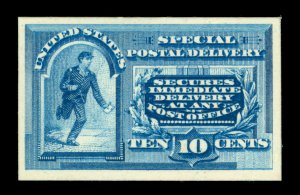 US 1888  SPECIAL DELIVERY  10c blue  Scott # E2  PROOF on thick card