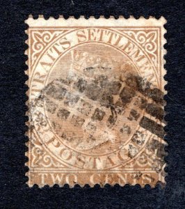 Malaya Straits Settlements SC #10   F/VF, Used, CV $8.50 ..... 6090010/209