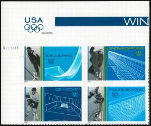 3555a MNH Plate Block