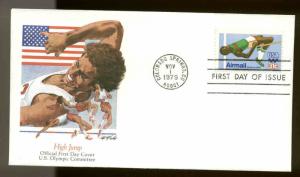 US FDC #C97 Fleetwood Cachet Colorado Springs, CO Olympics Unaddressed