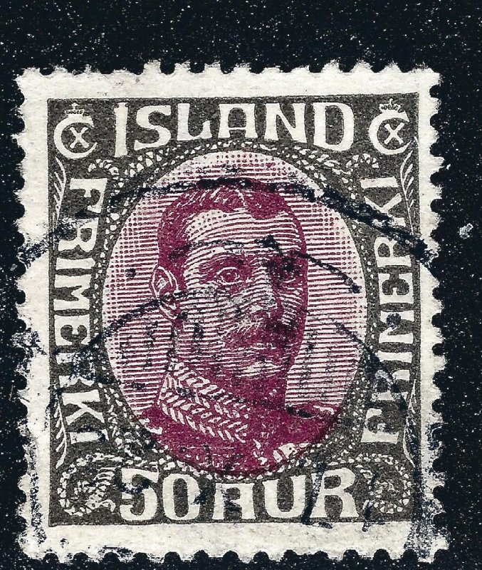 Iceland Attractive Sc#125 Used VF SCV $14...Fill a key spot!!