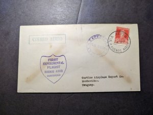 1928 Argentina Airmail Dolittle Test Flight Cover to Montevideo Uruguay