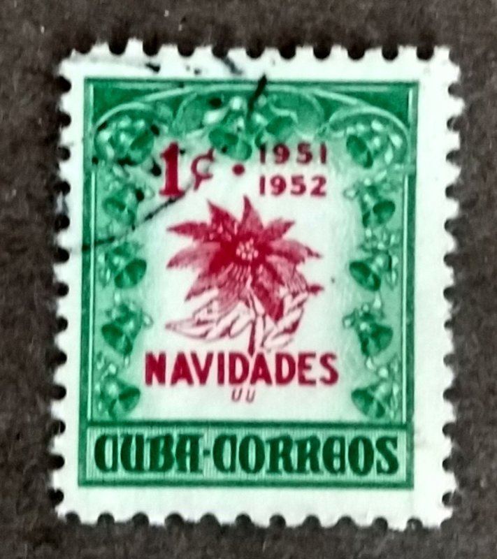 Cuba #469 1c Poinsettia USED (1951)