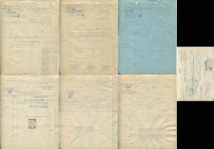 Belgium Revenue Stamps on Documents Shipping Transportation Fees Collection 1956