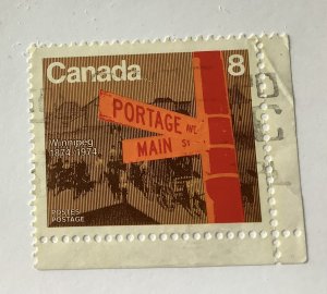 Canada 1974  Scott 633 used - 8c, Winnipeg city