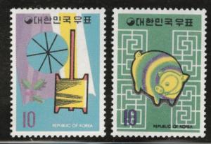 Korea Scott 735-736 MNH** 1971  New Year set CV$3