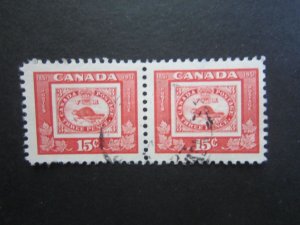 Canada #314 CDS PAIR Three Penny Beaver  Nice stamps {ca244}