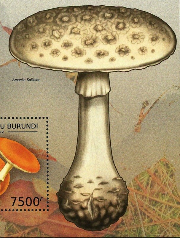 Mushrooms Stamp Amanita Caesarea Amanita Solitaire S/S MNH #2742 / Bl.272 