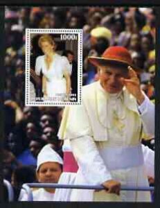 BENIN - 2003 - Pope & Princess Diana #1 - Perf Min Sheet - MNH - Private Issue