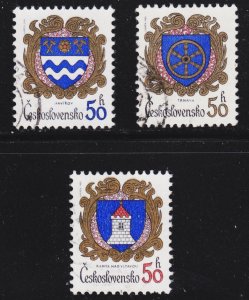 Czechoslovakia Scott 2542-44 complete set F to VF CTO.